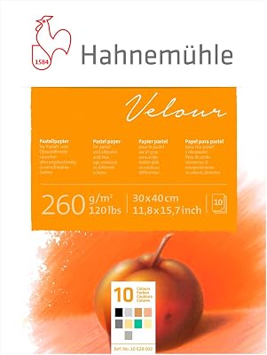 Hahnemuhle Velour 260 GSM Pad - 24 x 32cm Mixed Colours