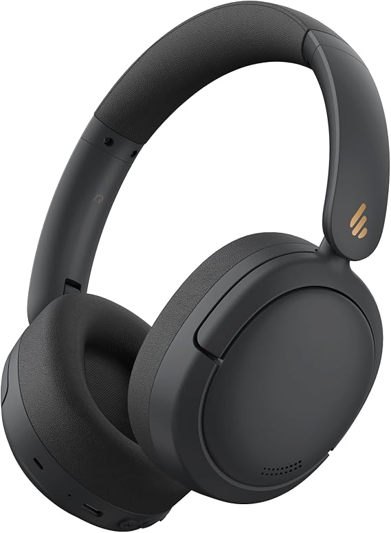 Edifier W800BT Pro Hybrid Active Noise Cancelling Headphones - Hi-Res Audio - AI Call Noise Cancellation - 45H Playtime - Fast Charging - Foldable - Wireless Over-Ear Bluetooth 5.4 Headphones - Black | Bluetooth 5.4, Hi-Res Audio, AI Call Noise Cancellation, 45H Playtime, Fast Charging, Foldable, Wireless Over-Ear Headphones