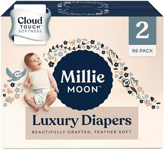 Milli Moon Luxury Disposable Diapers - (Size, 2 and Count, 96)