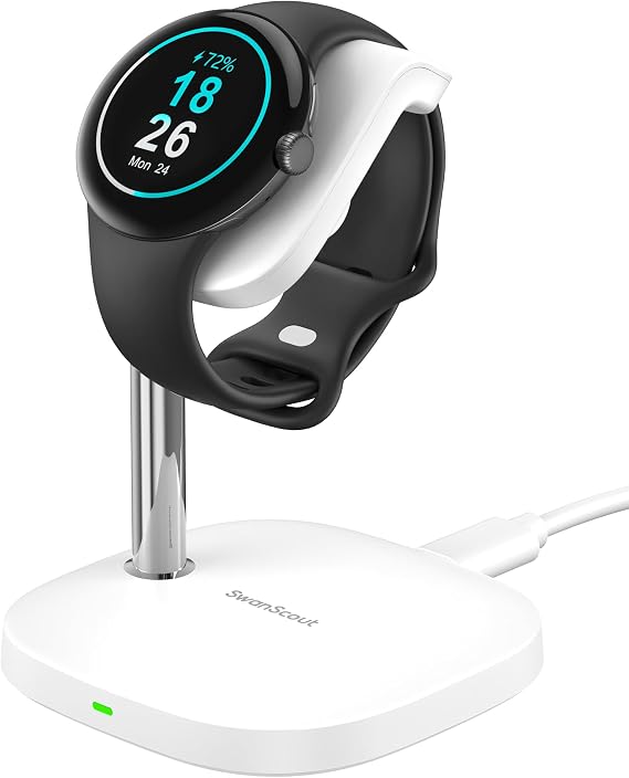 SwanScout Charger Stand for Google Pixel Watch 3/2, SwanScout 505G2