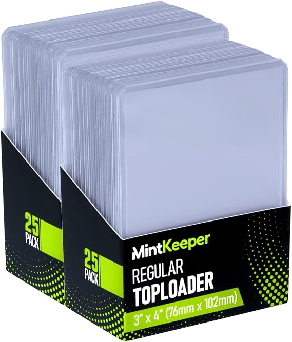 Top loaders Clear Hard Card 35pt Sleeves Compatible with Pokemon, Sports and MTG Toploaders (50 Pack)