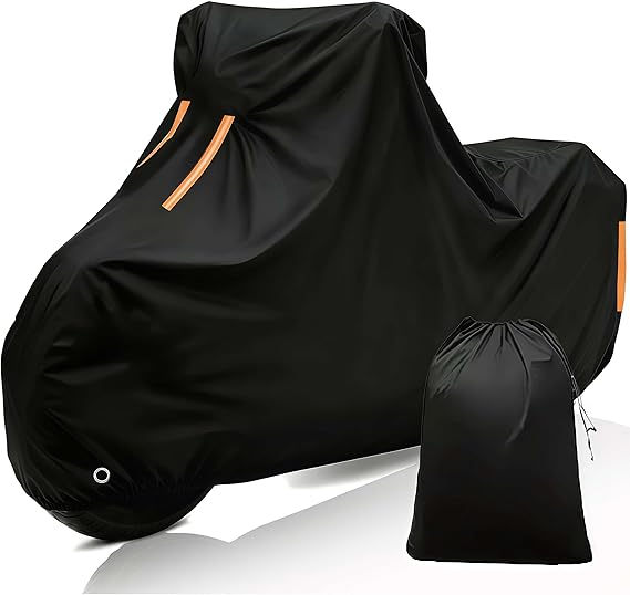 Motorcycle Dustproof Rain Cover Custom Fit for Honda Cb 110 Outdoor Protection ATV Cover丨Waterproof Breathable Anti UV with Lock Holes-AD91