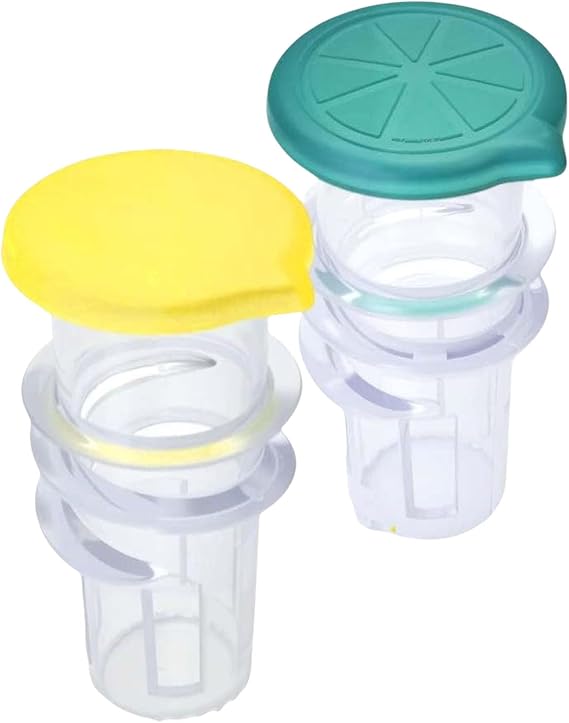 2Pcs Handheld Lemon Squeezer Clear Screw Top Juices Squeezer Manual Juices Extractors Portable Citruses Press