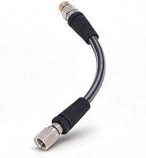 Dpofirs Diving High Pressure Regulator Hose, Professional Carbon Fiber Woven Flexible Diving High Pressure Hose (15cm)