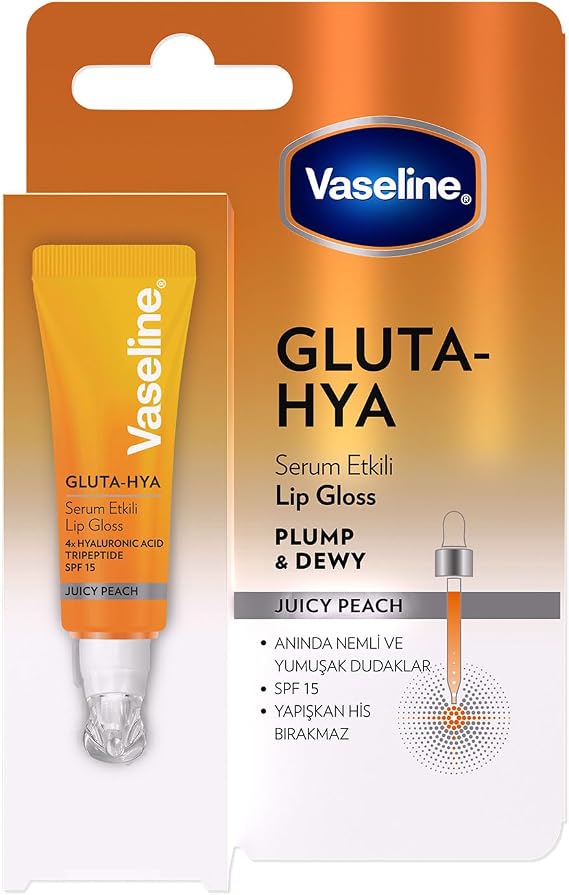 Vaseline Gluta Hya Serum Etkili Lip Gloss Juicy Peach
