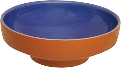Vitra 4334-049-0018 Water Jewels 15 Inch Round Ceramic Counterware Terracotta-Turquoise,