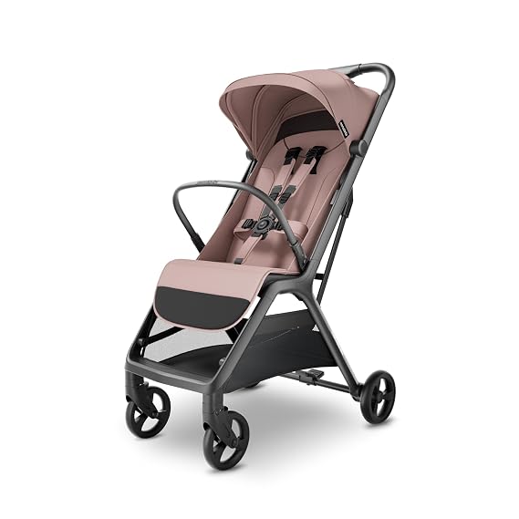 MAMA & BABY Packa Compact Travel Stroller Lightweight, One-Hand Auto Folding, Portable & Lie-Flat Baby Stroller, Newborns and Toddlers Stroller with UPF 50+ Canopy & Mesh Ventilation