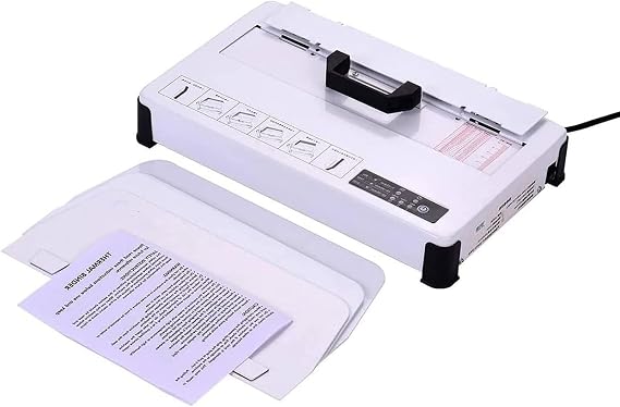 Hot Melt Binding Machine, A4 Books Contract Document Automatic Binder, Electric Comb Binding Machine, 50MM Binding Thickness(480 Sheeets Paper), Ideal for Office Use