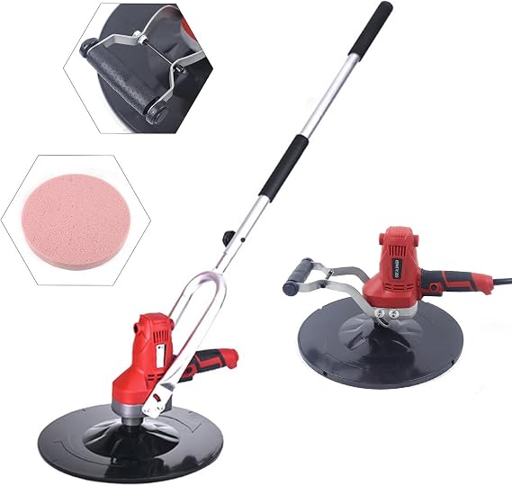 Electric Handheld Concrete Cement Mortar Trowel Wall Plaster Machine with Extension Rod 110V 850W Putty Wall Floor Smoothing Leveling Machine