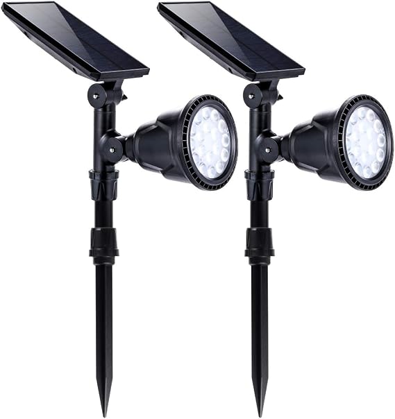 Solar Spotlights Outdoor 2 Pack
