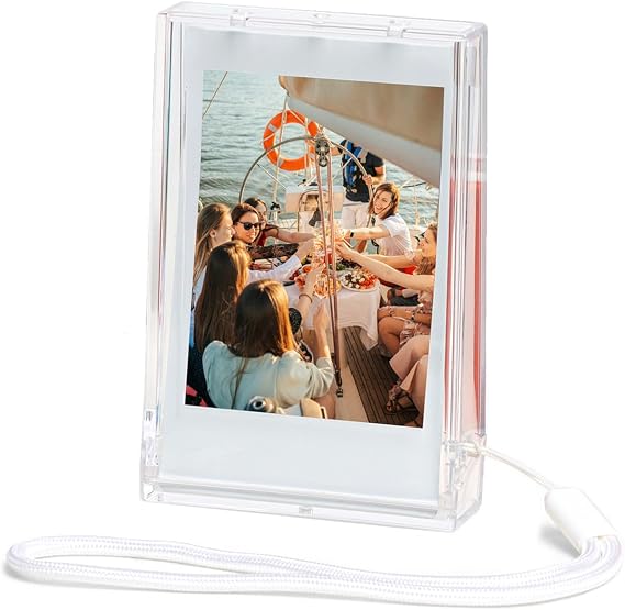Picture Holder Storage Case,3 inch Photo Pouch Instant Camera Film Accessories for Fujifilm Instax Mini 13/12/11/9/8/7/7+/7s /41/40/99/90/SE/EVO ect (Transparent, 1PC)