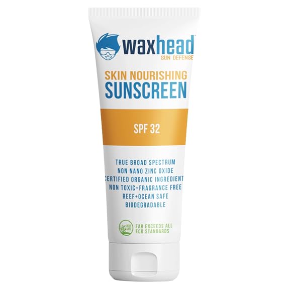 Waxhead Kids Sunscreen SPF 32, Zinc Oxide Mineral Baby Sunscreen, 4 oz