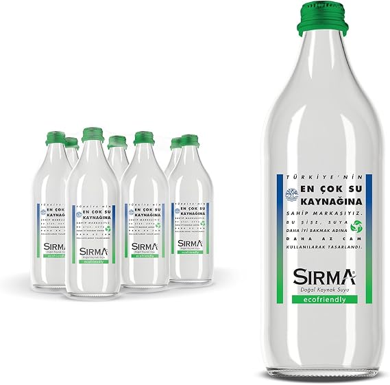 Sırma Ecofriendly Glass Bottle Water 6x750 ml