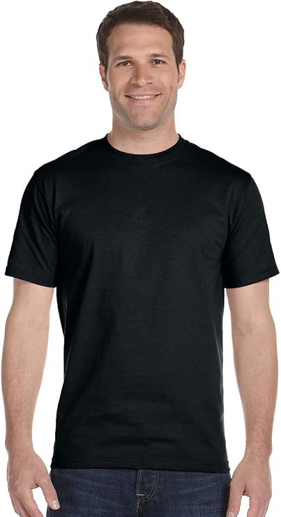 Gildan Mens DryBlend 5.6 oz. 50/50 T-Shirt(G800)-Black-L