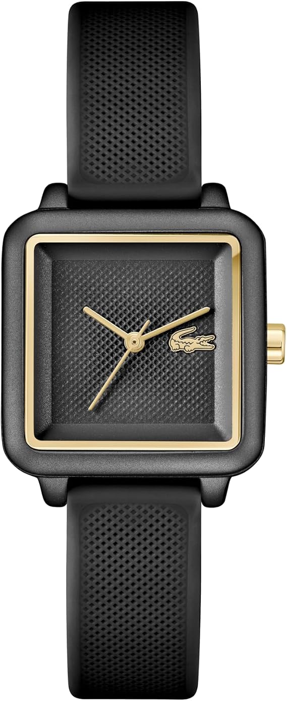 Lacoste Three Hand Quartz Movement Watch for Women Lacoste.12.12 Flow Collection with Silicone Bracelet