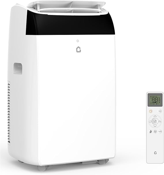 12000 Btu Portable Air Conditioners, Indoors Ac Unit Fast Cooling 550 Sq. Ft., 3-In-1 Portable Air Conditioner With Fan, Cooling, Dehumidification, Touch Screen Controls, Remote Controller