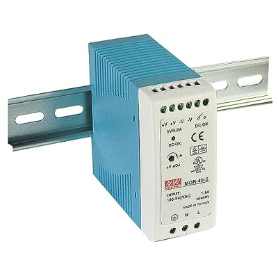 Mean Well MDR-40-5 AC to DC DIN-Rail Power Supply 5V 6 Amp 30W