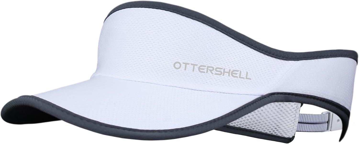 OTTERSHELL Sports Sun Visor for Men & Women, Lightweight Mesh Construction, Adjustable Strap, Cooling Visor Hat for Running, Golf, Tennis, Hiking.