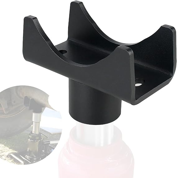Bottle Jack Adapter, Axle Saddle for 2", 3", 4" Round & 2" Square Tube, Bottle Jack Extension for RV Trailer, Within 1.5" Lifting Platform, Garage, Farm & Ranch