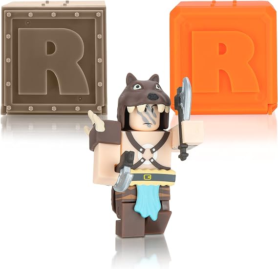 Roblox Action Collection - Kingdom Simulator: Berserker Figure Pack + Two Mystery Figure Bundle [Includes 3 Exclusive Virtual Items]