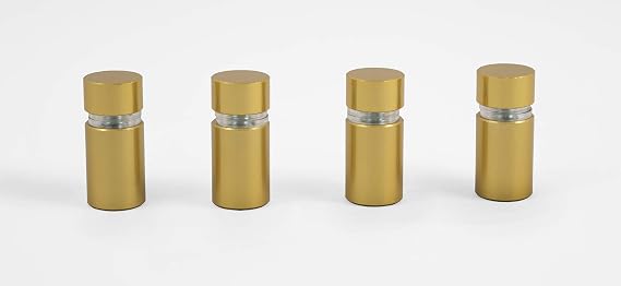 Audio-Visual Direct Stand Off Mounting Kit, 4 Mounts, Brass