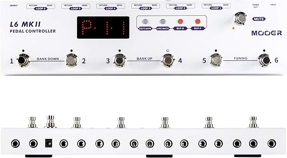 MOOER L6 MKII Guitar Multi Effects Pedalboard Pedal Controller Bass Pedal Switcher