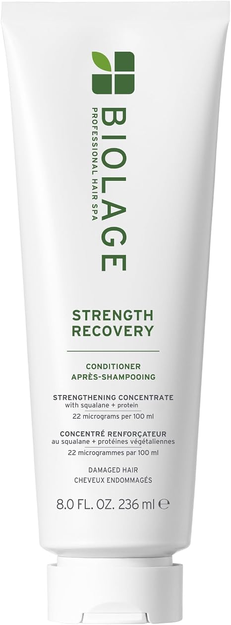 Biolage Strength Recovery Conditioner, Moisturising & Repairing, Enriched With Squalane & Proteins, For Damaged Hair, 236ml