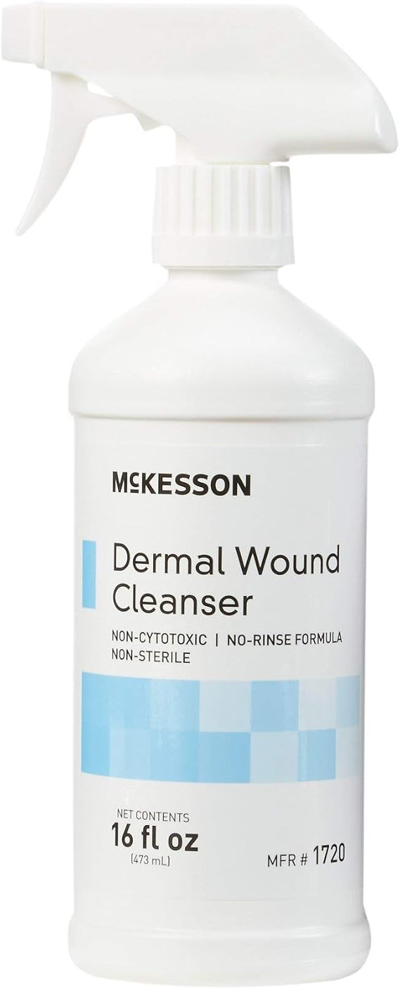 McKesson Dermal Wound Care Cleanser Spray, Cuts, Burns, Sores, 16 oz, 1 ct