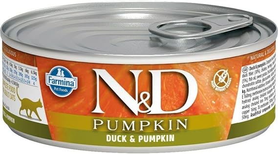 Farmina Natural & Delicious Pumpkin Feline Duck, Pumpkin & Cantaloupe Cans 12/2.8-oz