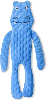 SHARLOVY No Stuffing Dog Toys Squeaky for Large Dogs, Crinkle Puppy Teething Toys to Keep Them Busy, Plush Interactive Doggie Long Lasting Chews for Aggressive Chewers