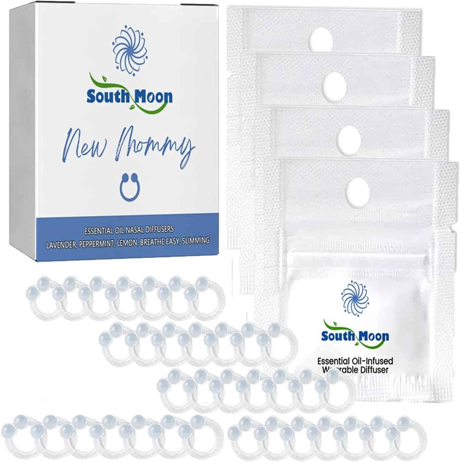 Superslim Slimming & Detoxifying Essential Oil Ring, Super Slim Slimming and Detoxifying Essential Oil Ring, Super Slim Nasal Ring, Slimming & Detoxifying Essential Oil Nose Ring 5Box  35Pcs