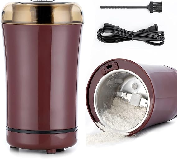 Multifunctional Electric Pill Crusher, Grind and Pulverize Multiple Pills, Small and Large Vitamin Tablets to Grinder Fine Powder, Mortar and Pestle, Crusher for Feeding Tube, Children, Pets(Purple)