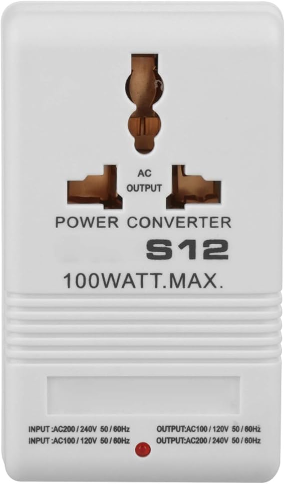 110V/120V to 220V/240V Voltage Converter, ABS CN Standard Plug Power Converter 55-60HZ 110V/120V to 220V/240V