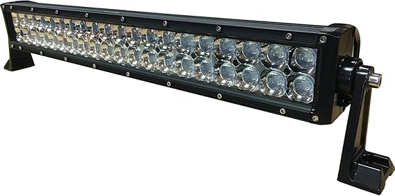 Tiger Lights TLB420C 12V 22" Double Row LED Light Bar 10 Amps, 120 Wattage, 22" Length, 3 1/2" Width, 3" Depth, 7200 Lumens, Flood/Spot Combo Off-Road Light