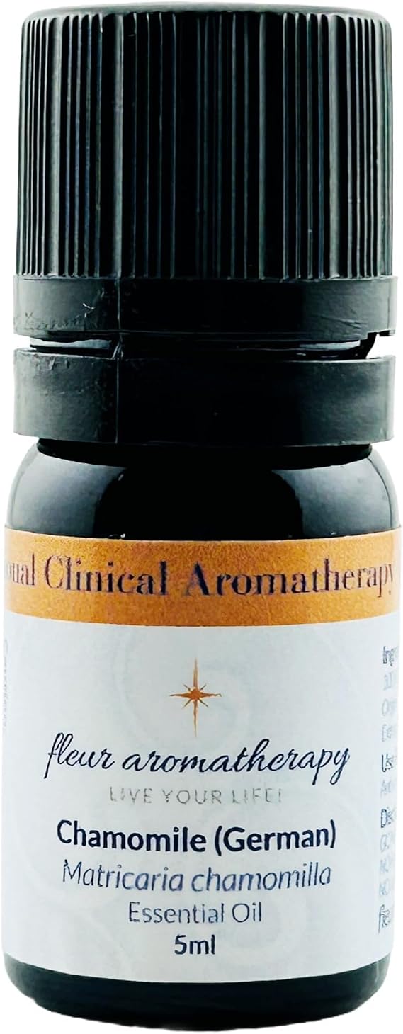 Chamomile (German) Matricaria recutita Essential Oil 5ml | 100% Pure Undiluted German Chamomile, Steam Distilled, GC/MS Tested, Professional Clinical Aromatherapy Quality