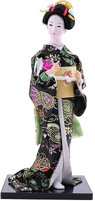 Didiseaon Japanese Maiko Doll Kimono Geisha Doll Japanese Kimono Doll Maiko Doll Japanese Geisha Girl Ornaments for Home Room Living Room Japanese Women Figure
