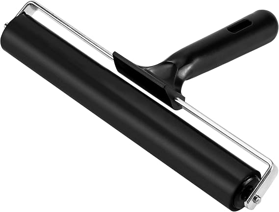 7.9in Rubber Roller, Tape Roller for Print, Tape, Wallpapers, Scrapbooks,Silicone Seam Roller Tool for PVC/TPO/EPDM Ply Roofing Tape,Wallpaper etc.