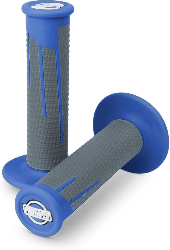 Pro Taper Clamp On Grips - Full Diamond (BLUE/DARK GREY)
