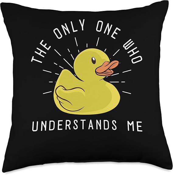 Programming Rubber Duck Code Challenges Software Programmer Throw Pillow