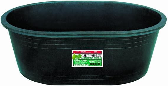 Tuff Stuff Products KMT102 Oval Tank, 30-Gallon,Black