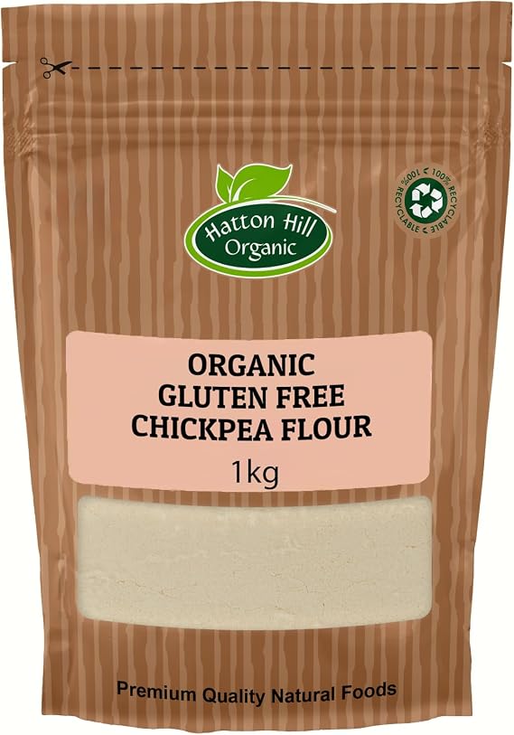 Gluten Free Organic Chickpea Flour 1kg by Hatton Hill Organic