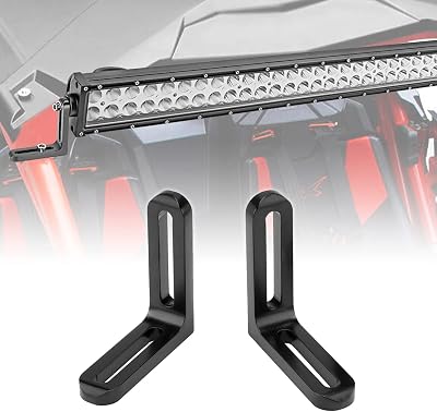 DaSen Upper Roof Light Bar Bracket Mounts Adjustable for 40-42 CurvedStraight LED Light Compatible with Can-Am Maverick X3 MAX UTV 2017-2025