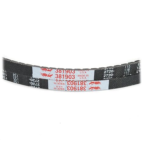 Mower Matched Hydrostatic or PTO Shaft Drive Belts OEM 381903G | For PTO Shaft & Clutch Assembly, Designed to Ensure Superior Performance and Long Life, Genuine OEM Part for Yard Lawnmower