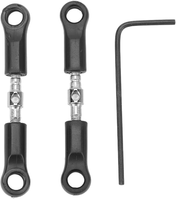 RC Steering Pull Rod for SCY 16101 16102 16103 16201 PRO 1 16 Car, Steel Camber Link and 2 Axle Tie Rod Assembly, Improve Performance and Control