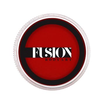 Fusion Body Art Pro Face Paint | Prime Strong Black (32gm), Professional Quality Water Activated Face and Body Paint Supplies Single Makeup Cake Hypoallergenic, Non-Toxic, Safe, Vegan