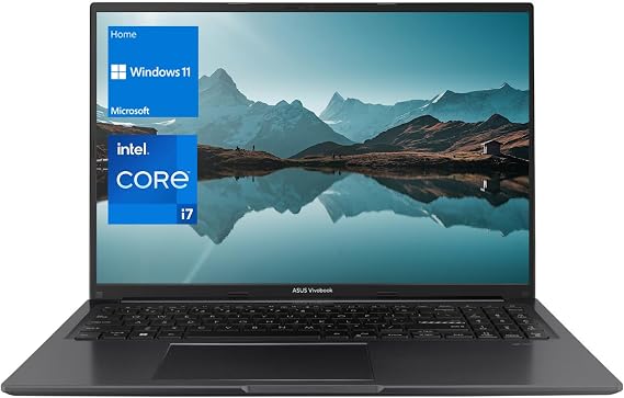 ASUS 2021 Vivobook 16, Intel Processor, 40GB RAM, 1TB SSD, Windows 11 Home, Black