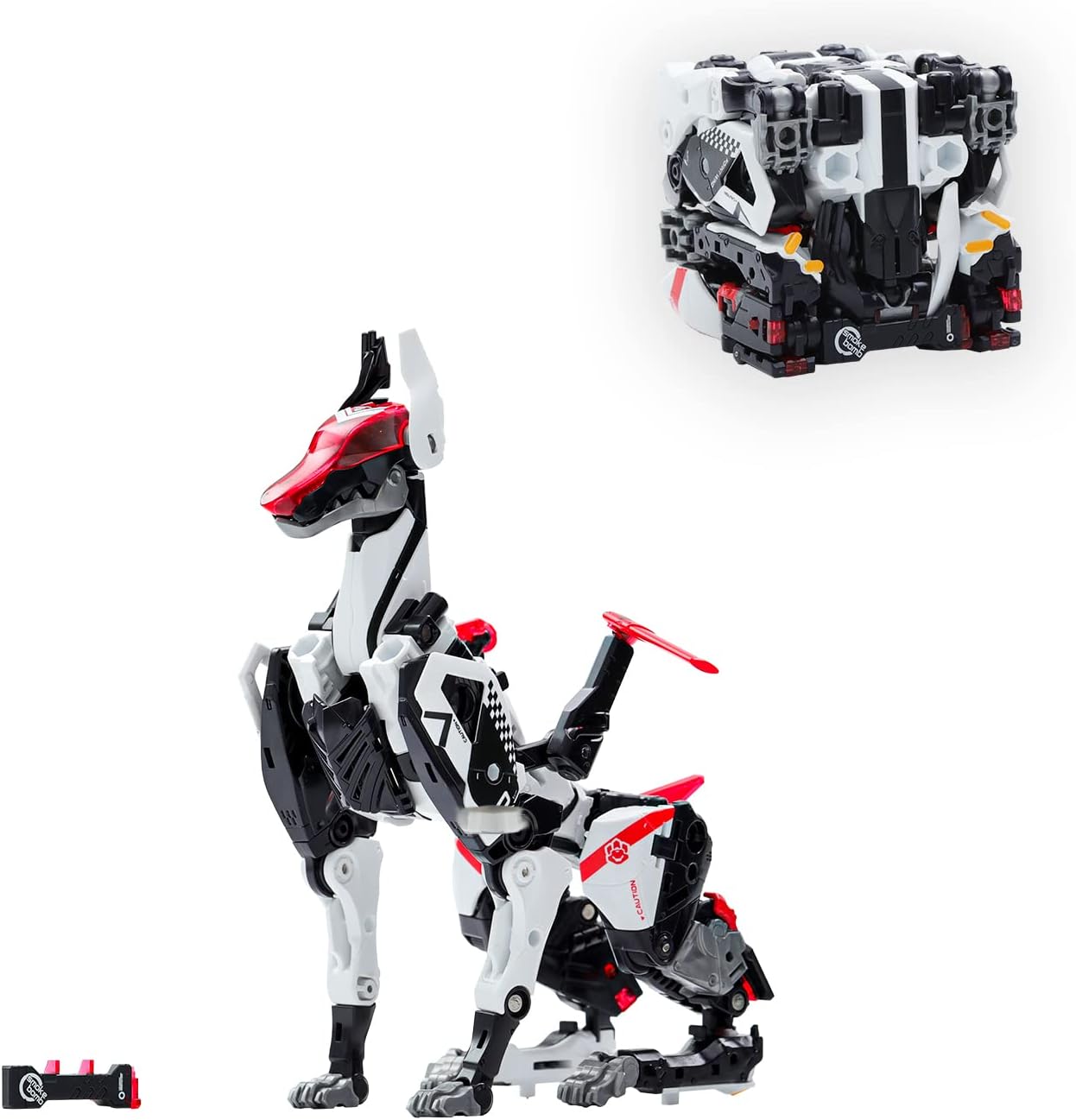 BEASTBOX 52Toys BB-51A ROARMEO Transforming Toy, Cube to Doberman Transformation, Combinable, Transform Toy, Painted, High Action Figure, Mecha Beast Transformation, Animal Transformation,