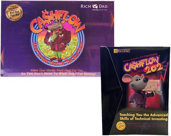 Cashflow 101 & Cashflow 202 Investment Board Game - By Robert Kiyosaki From Rich Dad Poor Dad