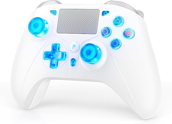 Lapezei Nonbliep Wireless Controller for PS5/Slim/Pro/PC, Bluetooth Gamepad with Back Buttons, Speaker, Dual vibration, 6-Axis Sensor, Turbo, Macro, Touchpad and 3.5mm Audio Jack
