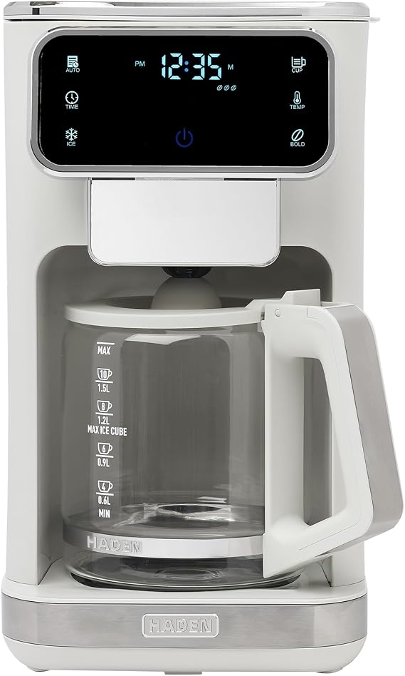 Haden Dual Brew Hot & Iced Coffee Machine, 12 Cup Programmable Coffee Maker